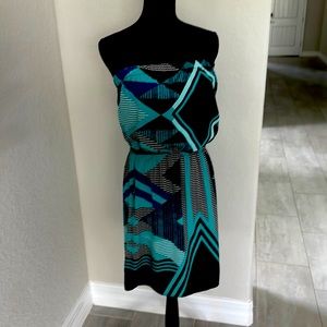 Express strapless dress, multicolor, sixe M